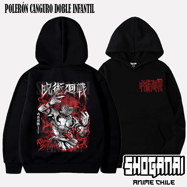 JJK101 Ryomen Sukuna - JUJUTSU KAISEN - INFANTIL (Polera o Polerón) 6