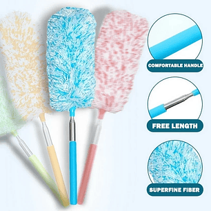 Household Cleaning Products - Electrostatic Telescopic Dust Collector Gap Brush Household Car Dust Collector Dust Cleaning Tool