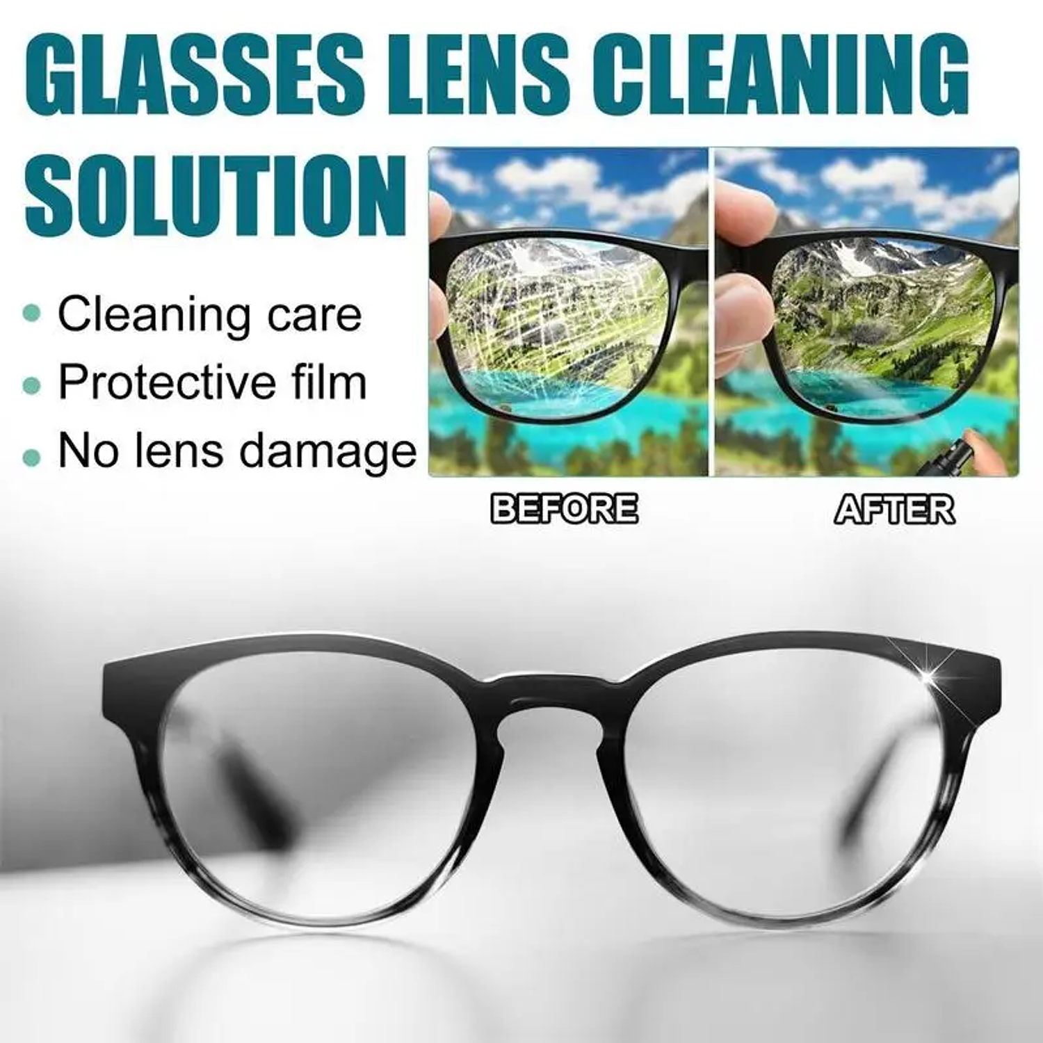 Eyeglass Lens Scratch Removal Spray Anti Fog Eye Glasses Cleaning Tools Removal Dirt Oil Spray Cleaner Supplies 4