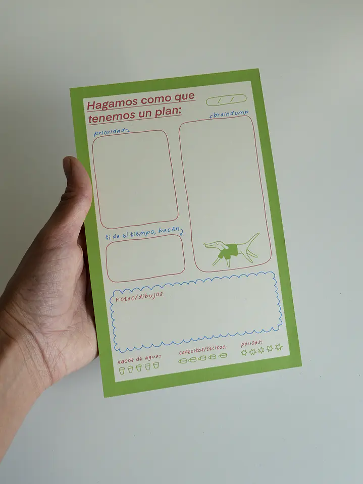 Hagamos como que tenemos un plan - Notepad Planificador 1