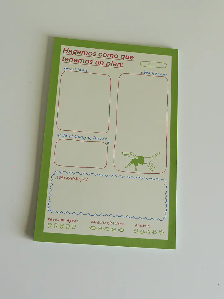 Hagamos como que tenemos un plan - Notepad Planificador 6