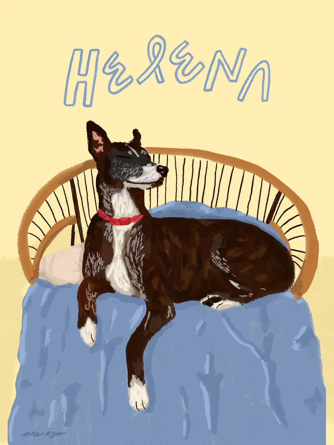 Ilustración personalizada de perrito 1