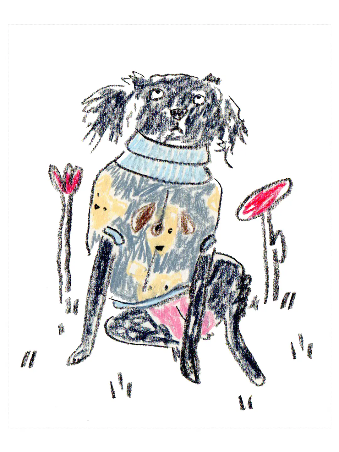 Ilustración personalizada de perrito 2