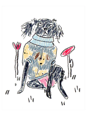 Ilustración personalizada de perrito