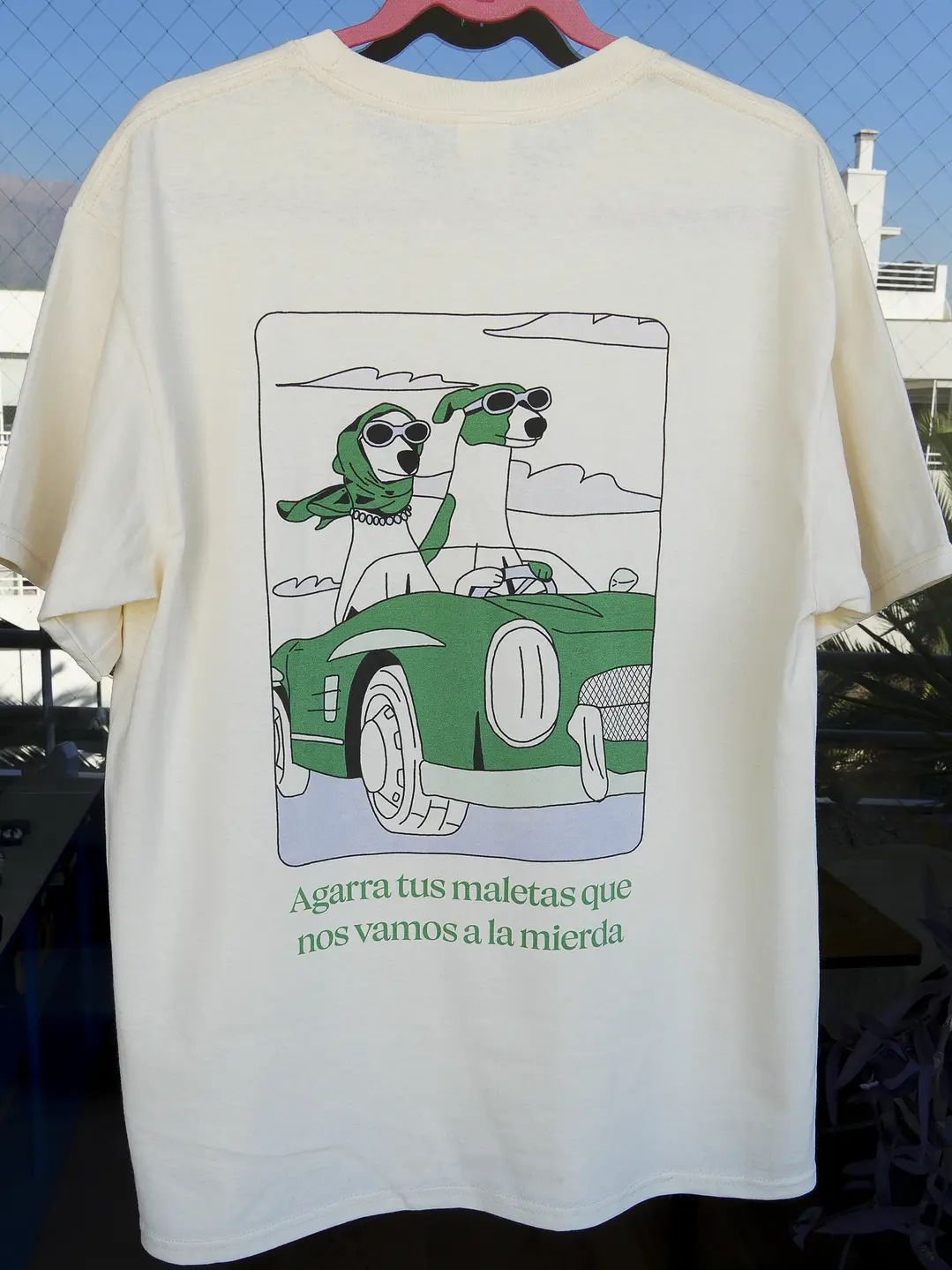 Agarra tus maletas CREMA - Polera 100% algodón 1