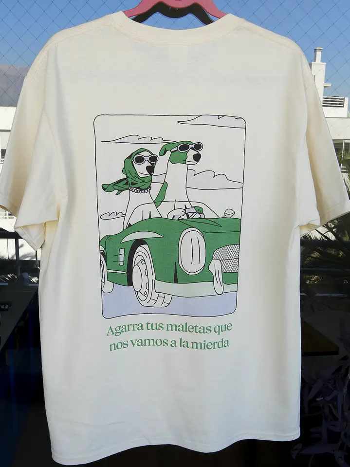 Agarra tus maletas CREMA - Polera 100% algodón 1