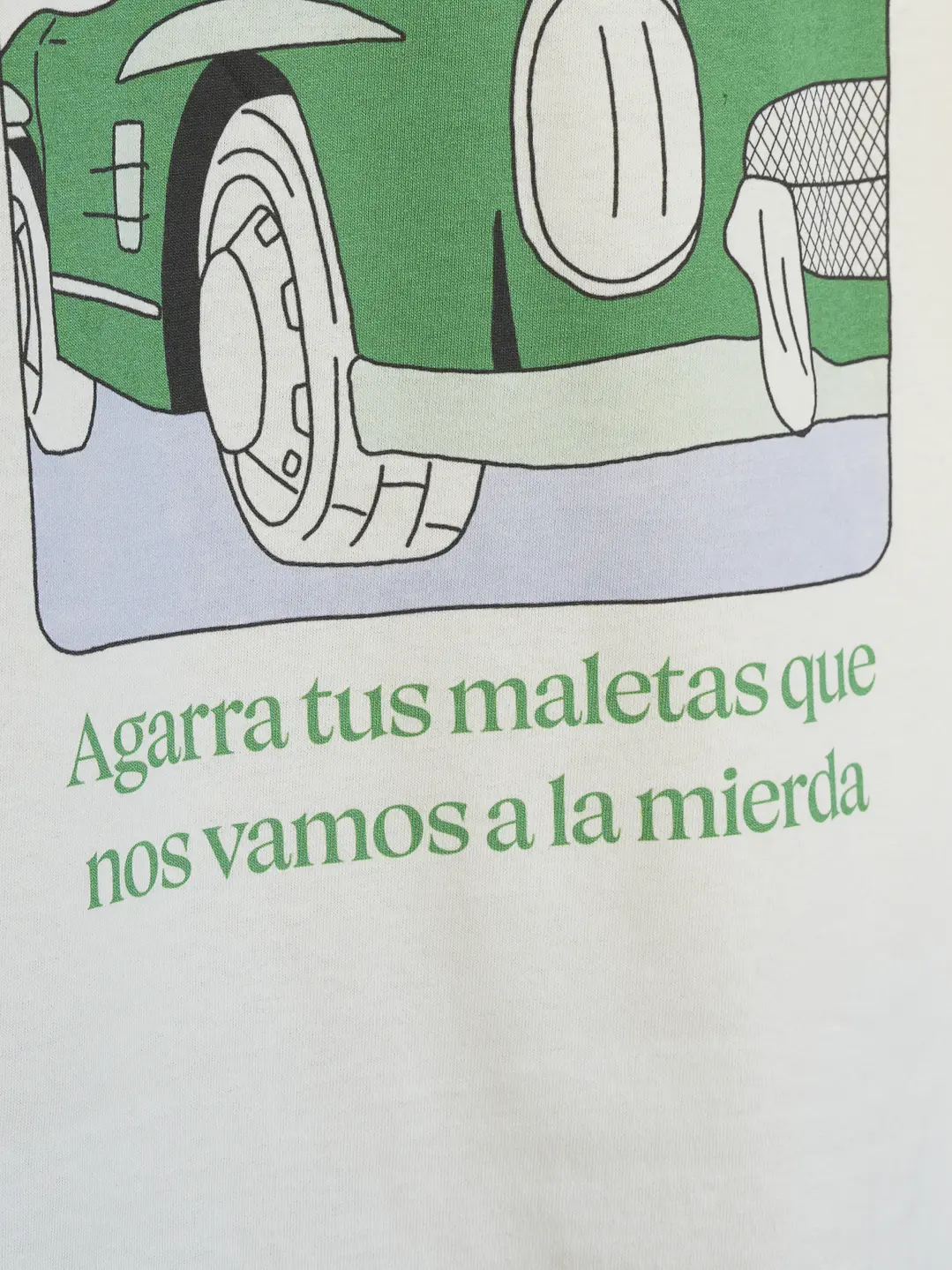 Agarra tus maletas CREMA - Polera 100% algodón 6