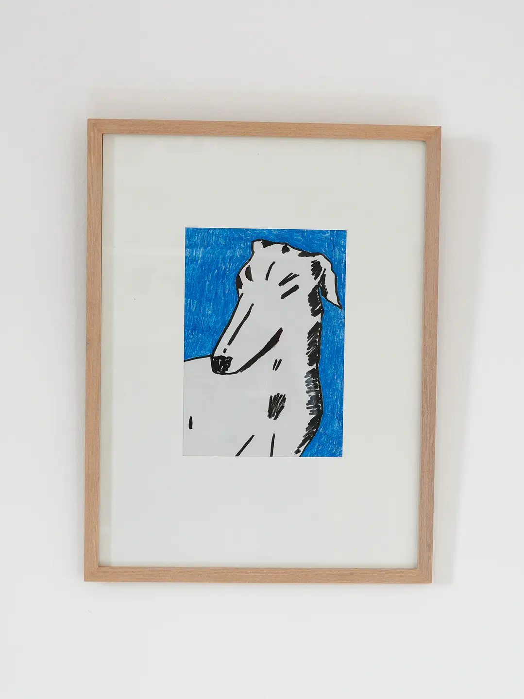 Vigilante en Azul - Obra original técnica mixta 1