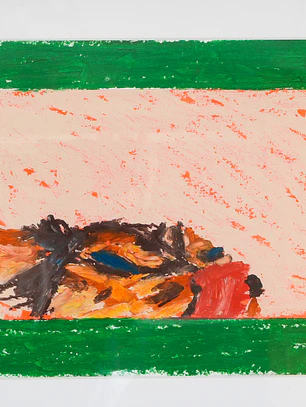 Atisbo de perro - Obra original en óleo