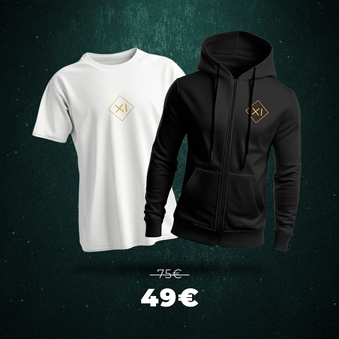 EDIÇÃO XI 2025 - PACK PROMO T-SHIRT CAP. XI + CASACO CAP. XI
