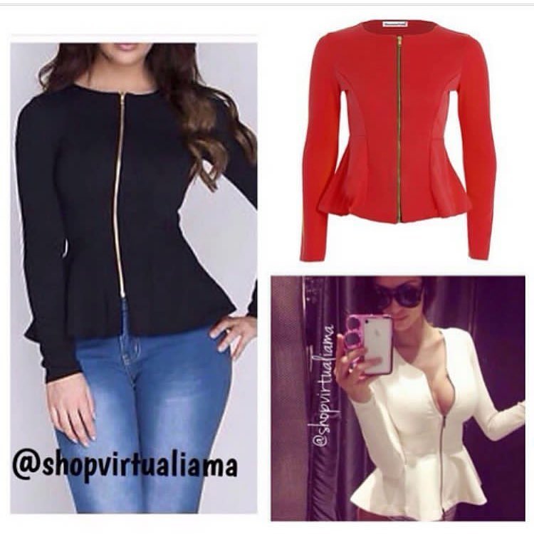 Blusas discount tipo blazer