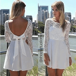 Vestido Moño Blonda - REF. VESMÑBL