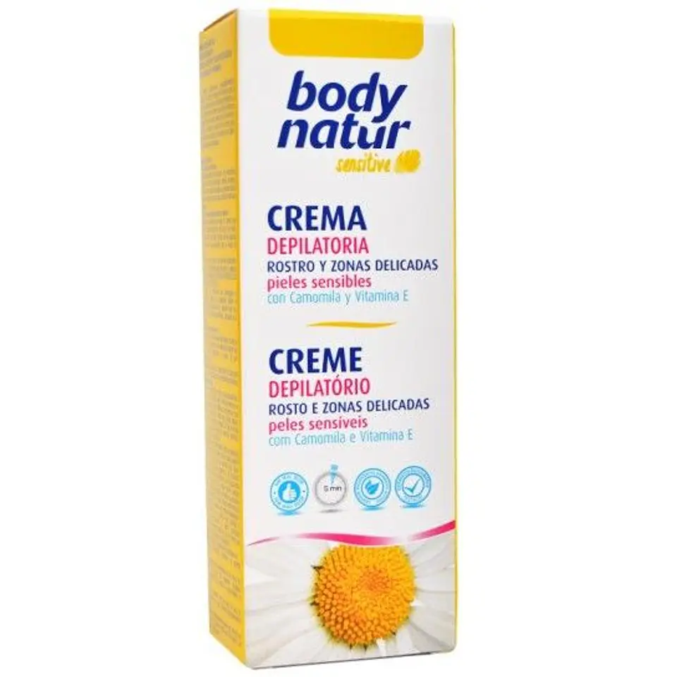 BODY NATUR CREME DEPILATORIO ROSTO 50ML 1