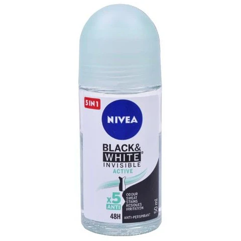 NIVEA DEO ROLL-ON B&W INVIS ACTIV 50ML