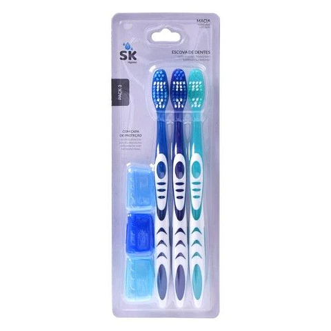 SET ESCOVA DENTES SK 3UN 