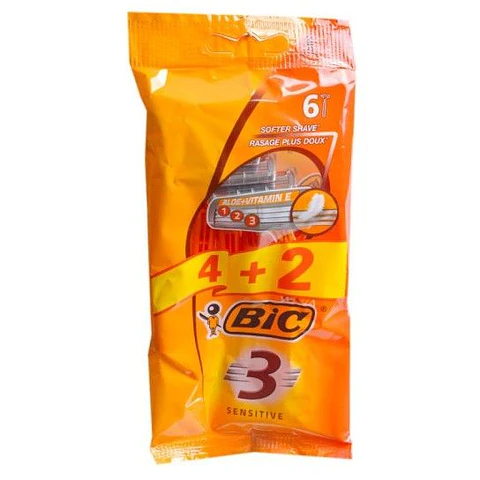 LAMINAS BIC SENSITIVE 3 4+2UNI