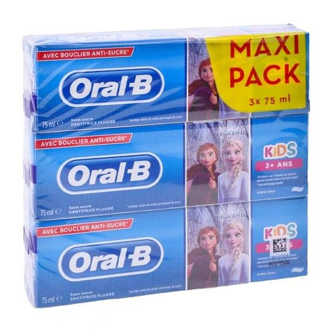 PASTA DENTES ORAL B KIDS PACK 3-75ML