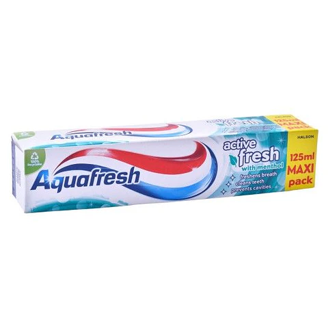 PASTA DENTES AQUAFRESH ACTIVE FRESH 125ML