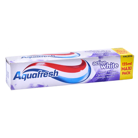 PASTA DENTES AQUAFRESH ACTIVE WHITE 125ML