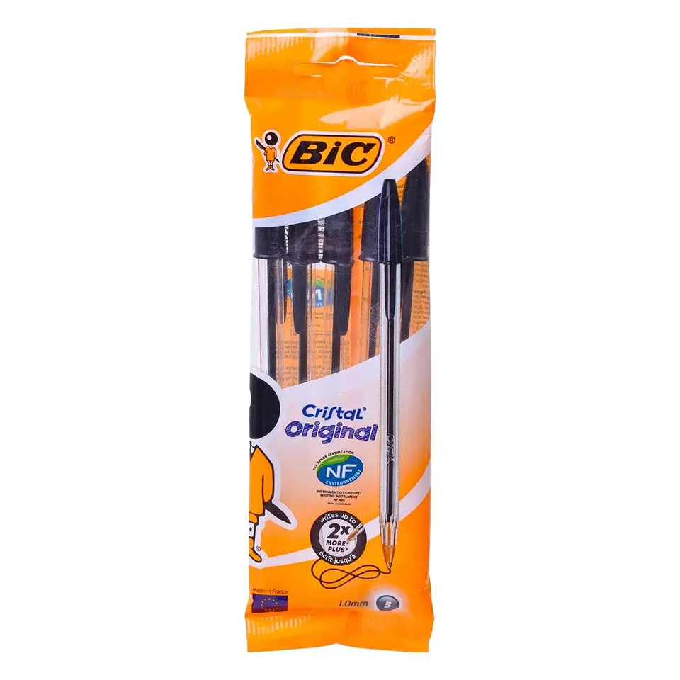 BIC CANETA CRISTAL ORIGINAL PRETA 4 UNI. 1
