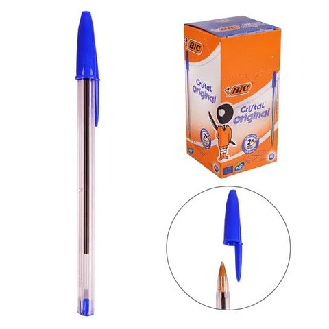 BIC CANETA CRISTAL ORIGINAL AZUL 50 UNI.