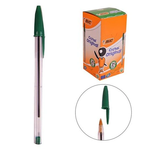 BIC CANETA CRISTAL ORIGINAL VERDE 50 UNI.