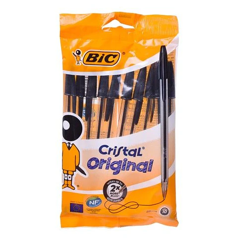 BIC CANETA CRISTAL ORIGINAL PRETA 10 UNI.