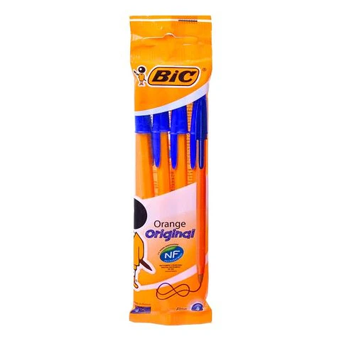 BIC CANETA CRISTAL ORANGE AZUL 4 UNI.