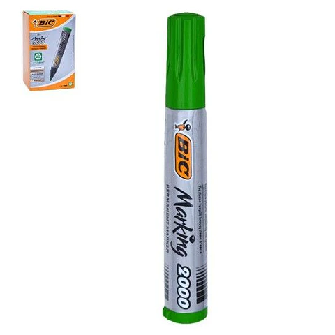 BIC MARCADOR PERMANENTE MARKING VERDE 12 UNI.