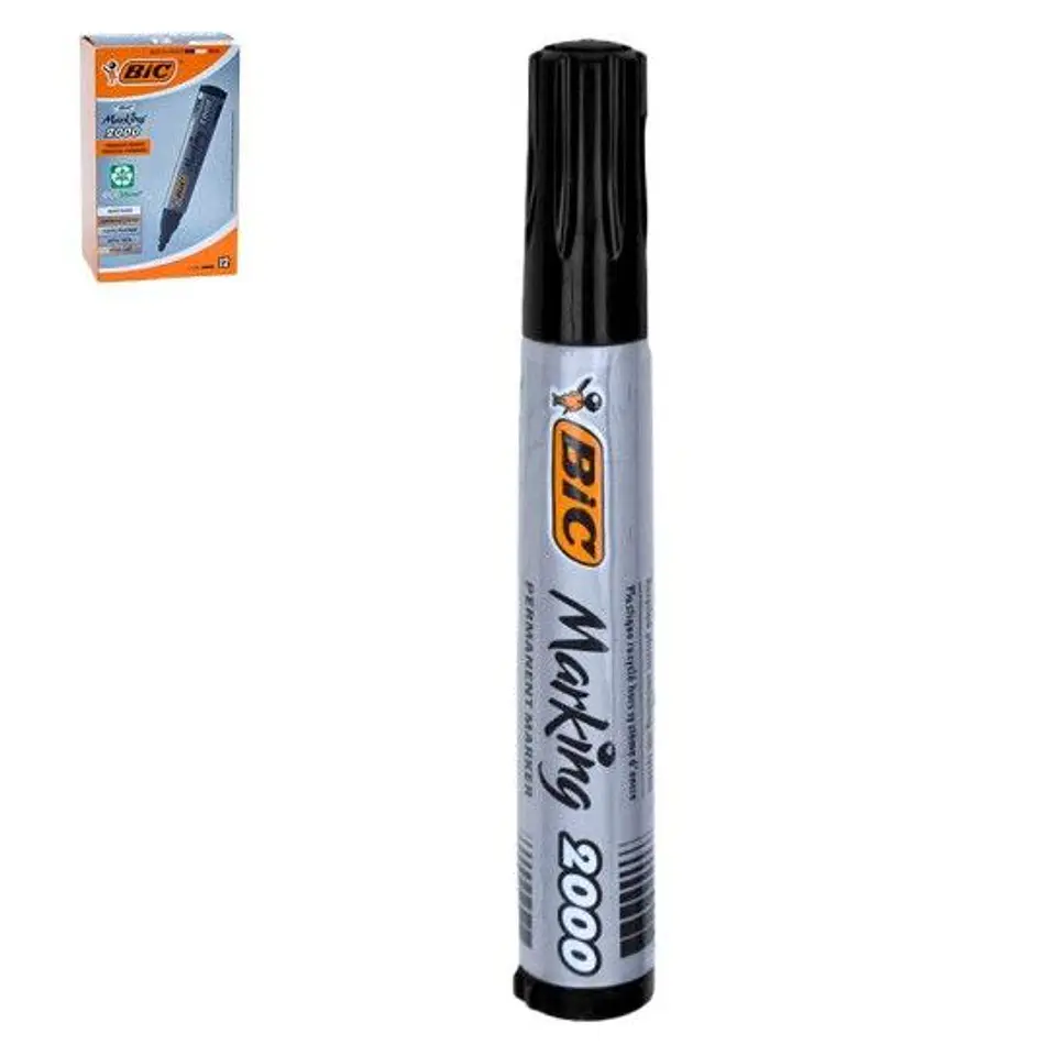 BIC MARCADOR PERMANENTE MARKING PRETO 12 UNI. 1