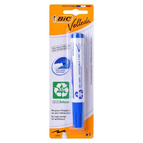 BIC MARCADOR VELLEDA ECO AZUL