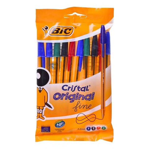 BIC CANETA CRISTAL FINE COR 10 UNI.