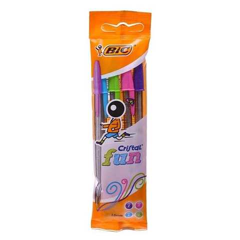 BIC CANETA CRISTAL FUN 4 UNI.