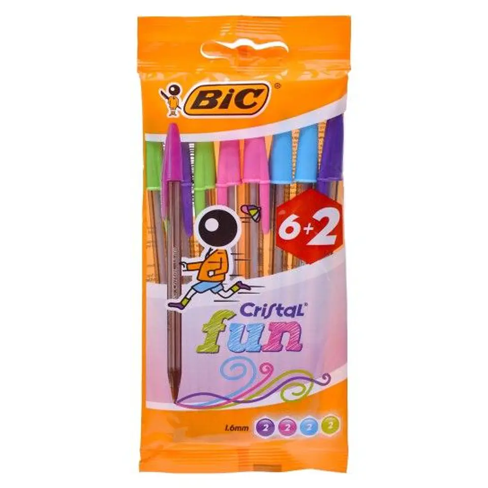BIC CANETA CONJUNTO 6+2 1