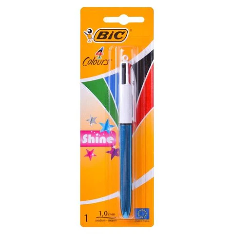 BIC CANETA SHINE 4 CORES