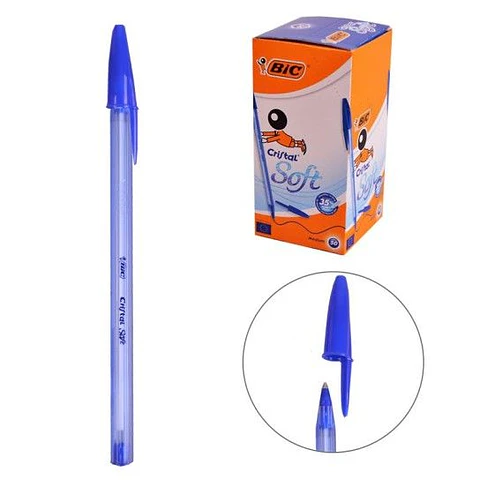 BIC CANETA SOFT GEL AZUL 50 UNI.