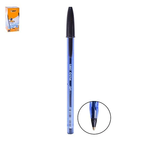 BIC CANETA SOFT PRETA 50 UNI.