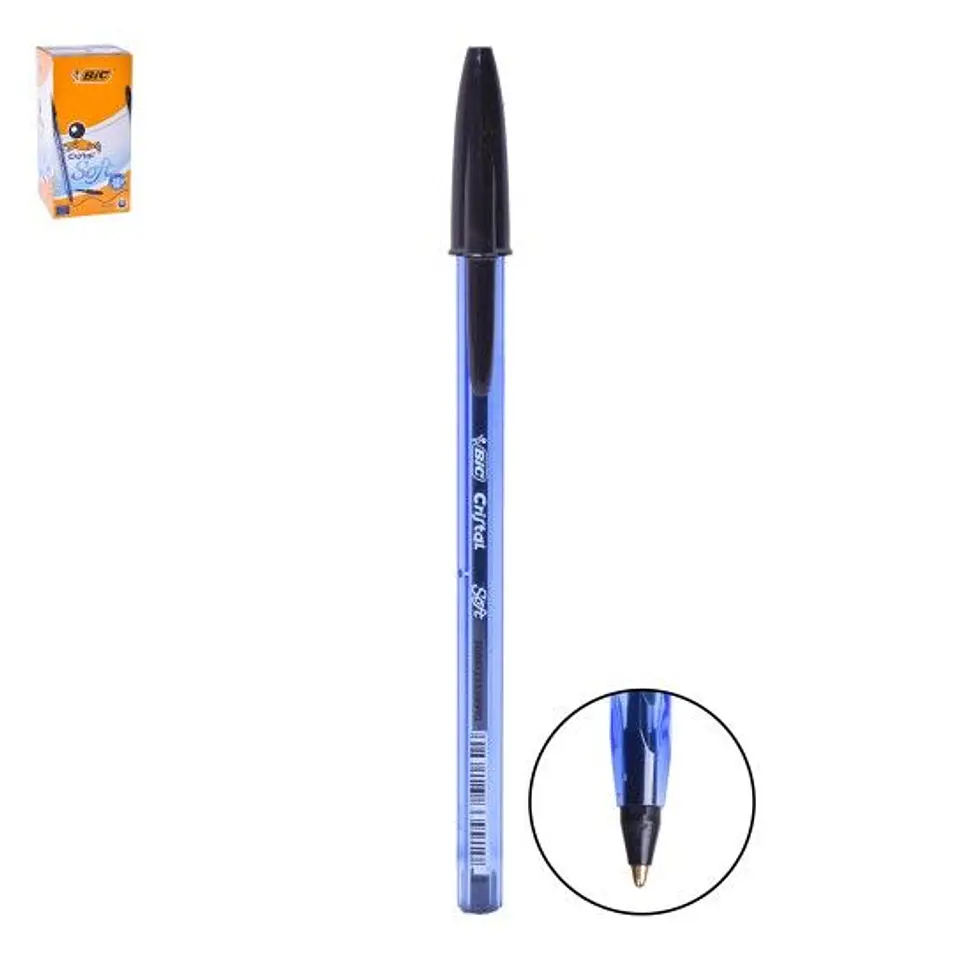 BIC CANETA SOFT PRETA 50 UNI. 1