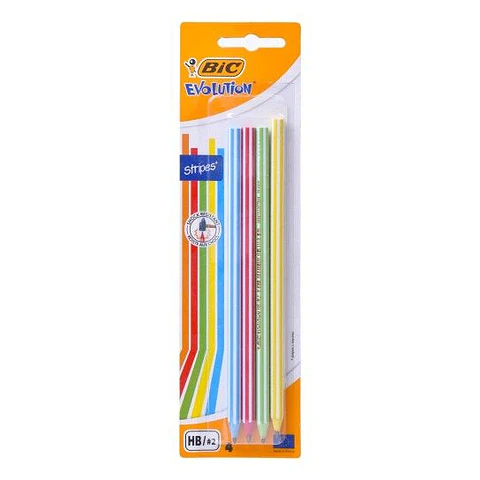 BIC LAPIS STRIPES 4 UNI.