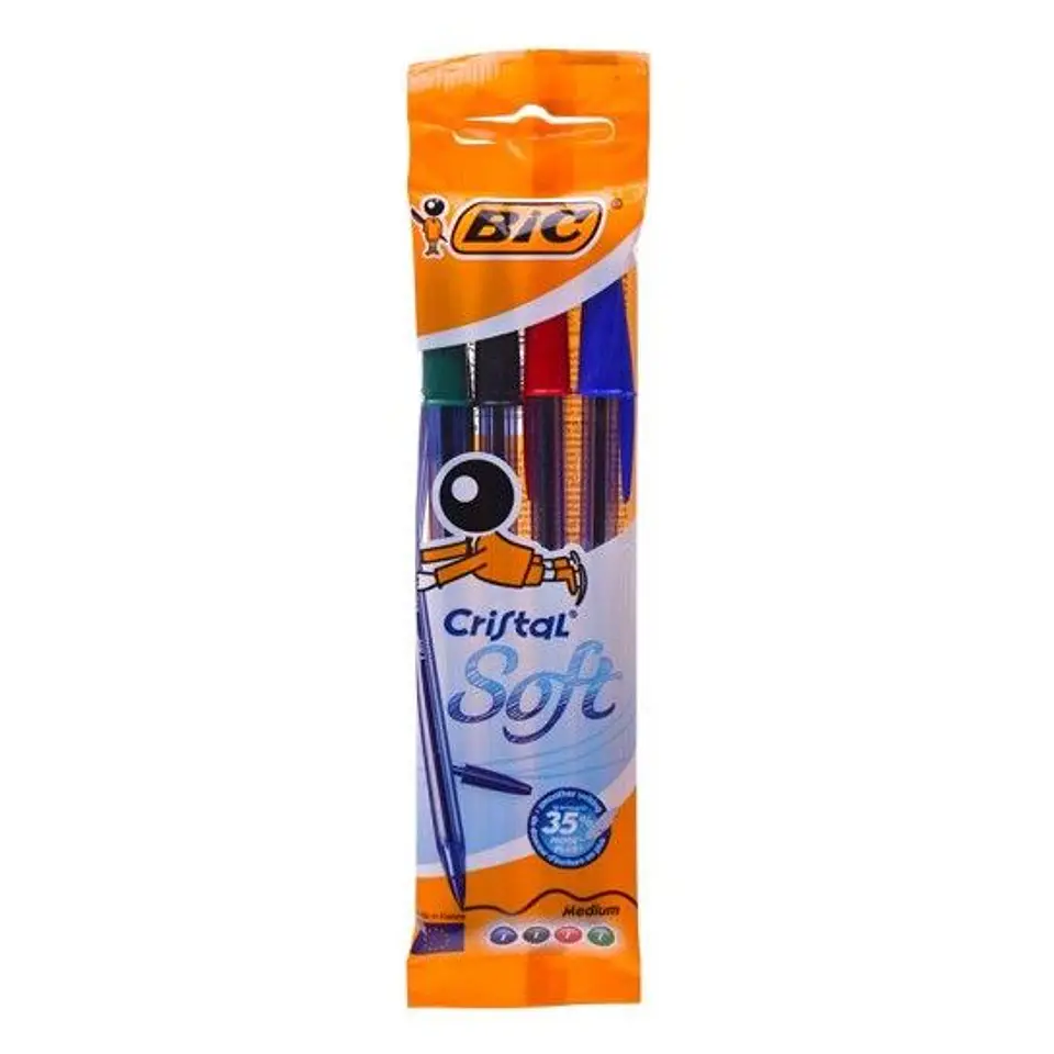 BIC CANETA SOFT 4 UNI. 1