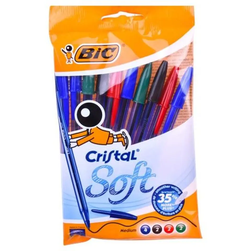 BIC CANETA SOFT 10 UNI. 1