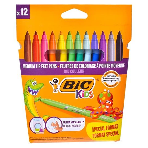 BIC MARCADOR KIDS COULEUR 12 CORES
