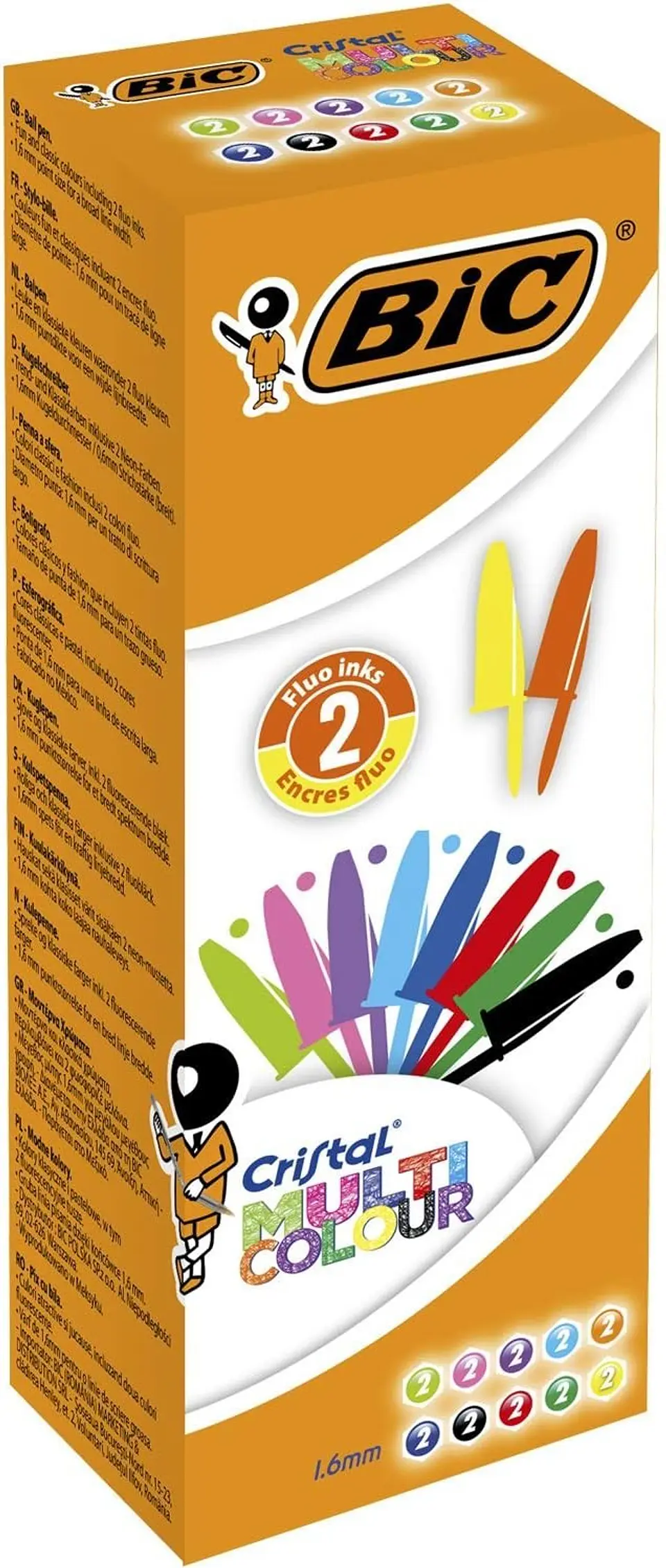 BIC CANETA CRISTAL MULTICOLOR 20 UNI. 2