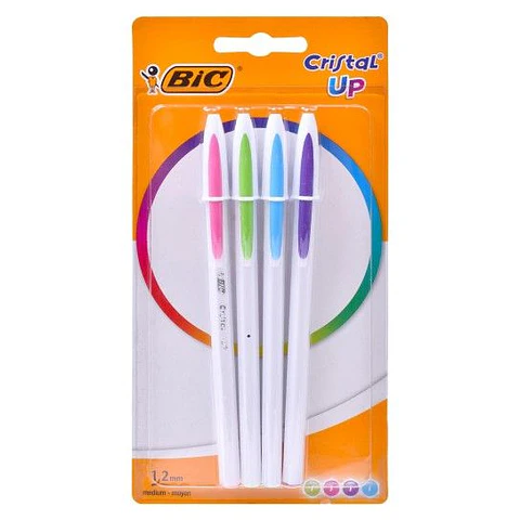 BIC CANETA CRISTAL UP COLORIDAS 4 UNI.