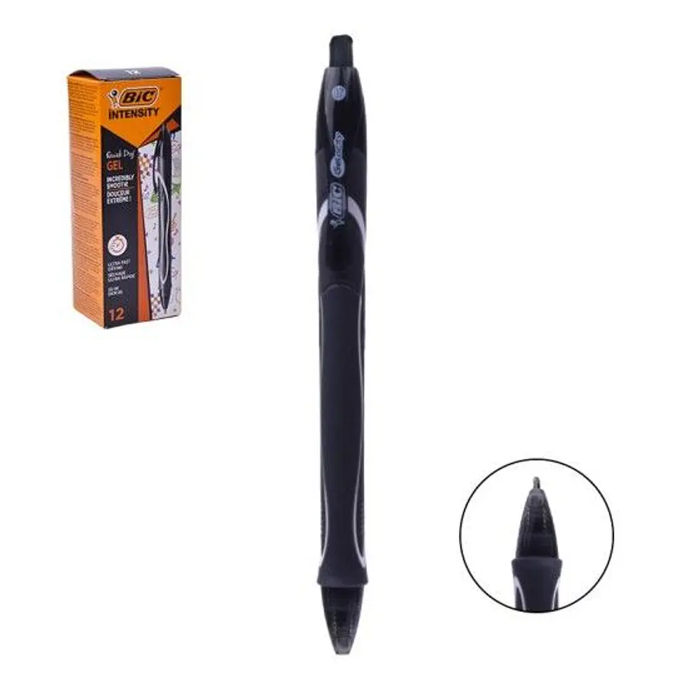 BIC CANETA GEL-OCITY PRETA 12 UNI. 1