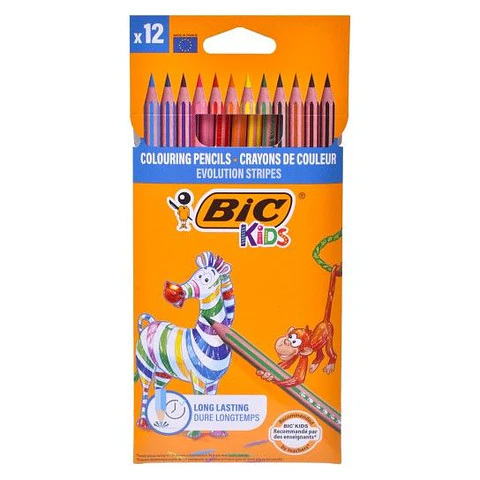 BIC LÁPIS STRIPES 12 CORES