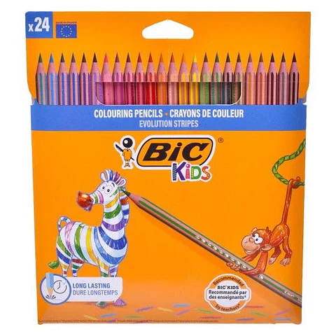 BIC LÁPIS STRIPES 24 CORES