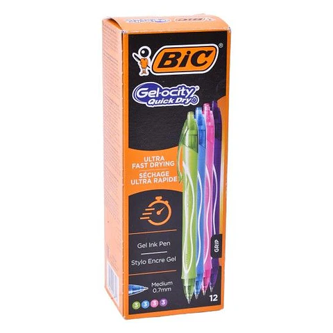 BIC CANETA GEL-OCITY MULTICOLOR 12 UNI.