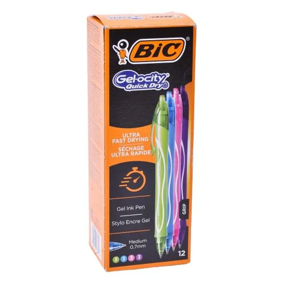 BIC CANETA GEL-OCITY MULTICOLOR 12 UNI. 1