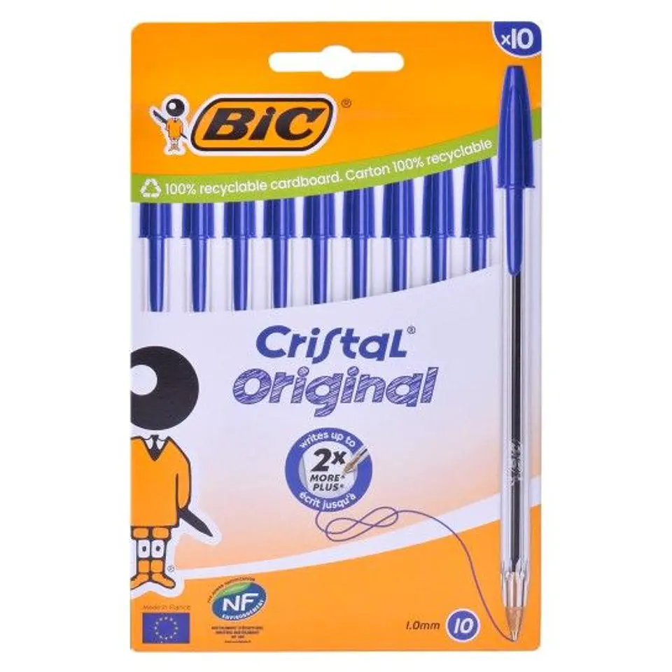 BIC CANETA CRISTAL AZUL 10 UNI. 1